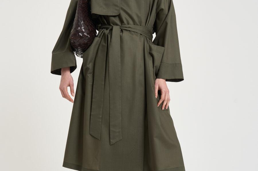 Trench donna medio verde militare IM000206D 334877730 HERNO 