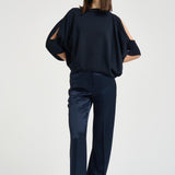 Maglia donna Anouk blu navy F6SA46 N08 LIVIANA CONTI 