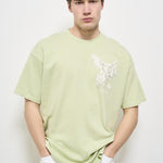 T-shirt uomo girocollo verde MLM41066 37 REPRESENT 