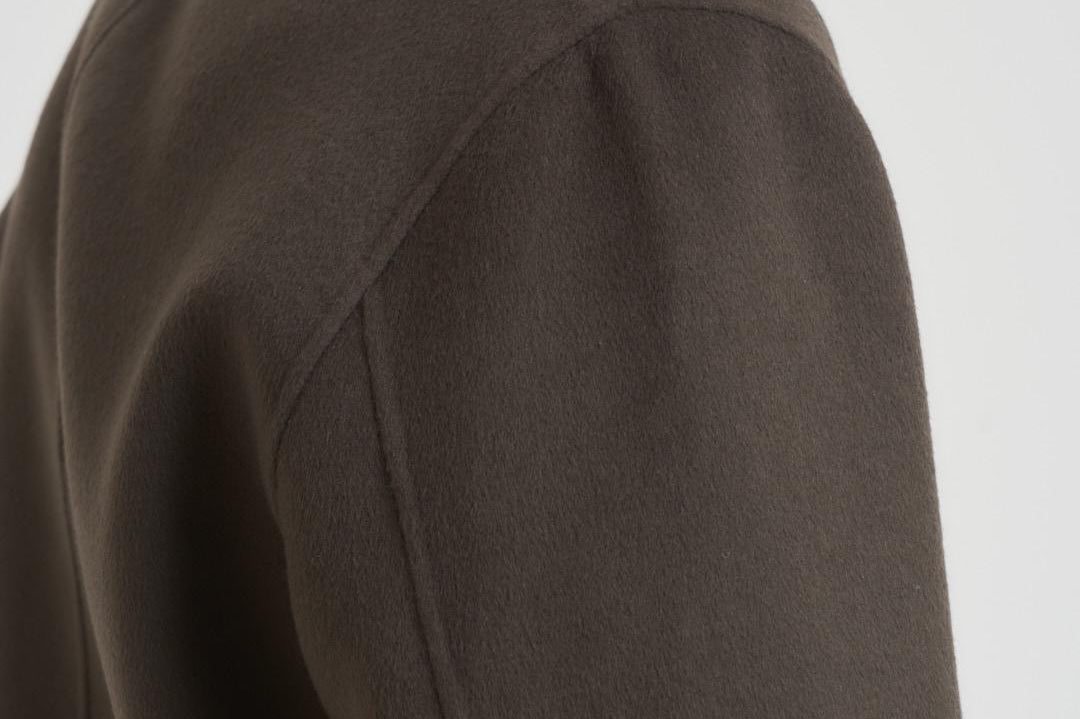 Cappotto uomo corto verde militare CARY DARK GREEN ACCADEMIE TESSILI 