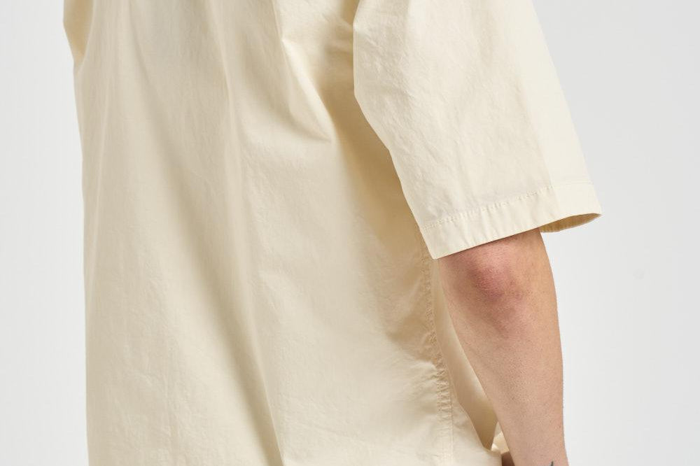 Camicia uomo manica corta panna 1100025 S0A10V0093 STONE ISLAND 