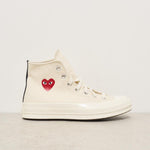 Sneakers Converse donna Chuck 70 panna K129 WHITE COMME DES GARCON PLAY 