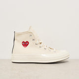 Sneakers Converse donna Chuck 70 panna K129 WHITE COMME DES GARCON PLAY 