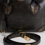 Borsa donna tote "Vita" in pelle vintage nera GWA00470 A00086790100 GOLDEN GOOSE 