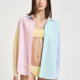 Camicia donna a righe multicolor CYS0001 MIX MC2 SAINT BARTH 