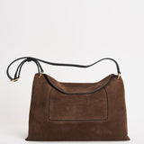 Borsa donna "Penelope" Slouch in suede testa di moro 000148 PALISSANDERSUEDE WANDLER 