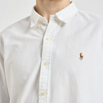 Camicia uomo Oxford bianca con logo 710549084 006 RALPH LAUREN 