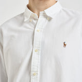 Camicia uomo Oxford bianca con logo 710549084 006 RALPH LAUREN 