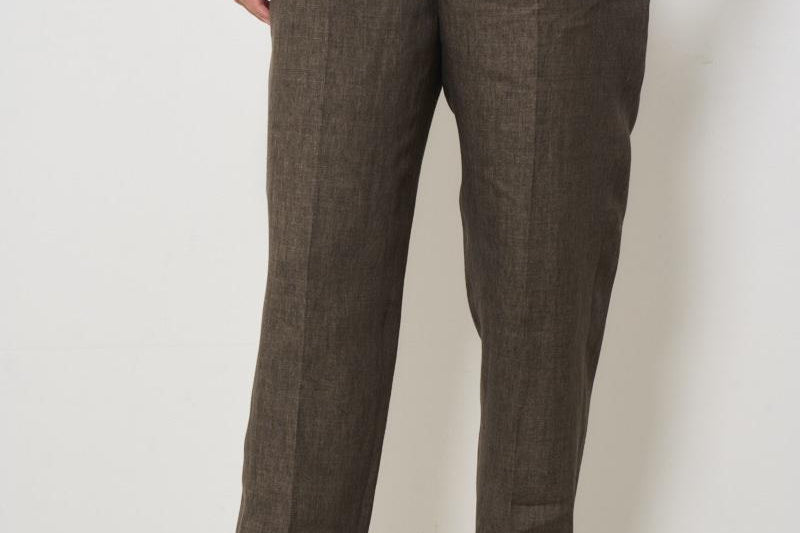 Pantalone donna marrone melange ALICEL LM104BROWN BERWICH 
