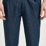 Pantalone uomo denim doppia pinces BELLOD 30010461 BRIGLIA 