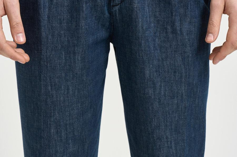 Pantalone uomo denim doppia pinces BELLOD 30010461 BRIGLIA 