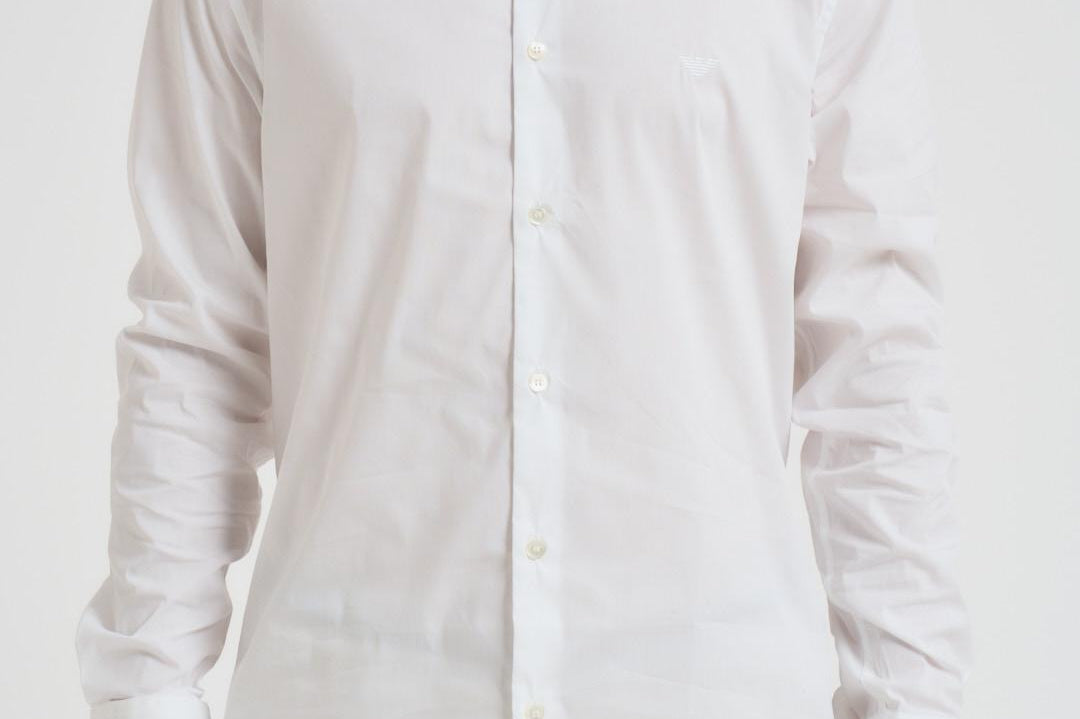 Camicia uomo bianca 8N1C09 1NI9Z0100 EMPORIO ARMANI 