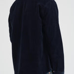 Overshirt uomo in velluto a coste blu 1000541 460 LES DEUX 