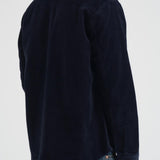 Overshirt uomo in velluto a coste blu 1000541 460 LES DEUX 