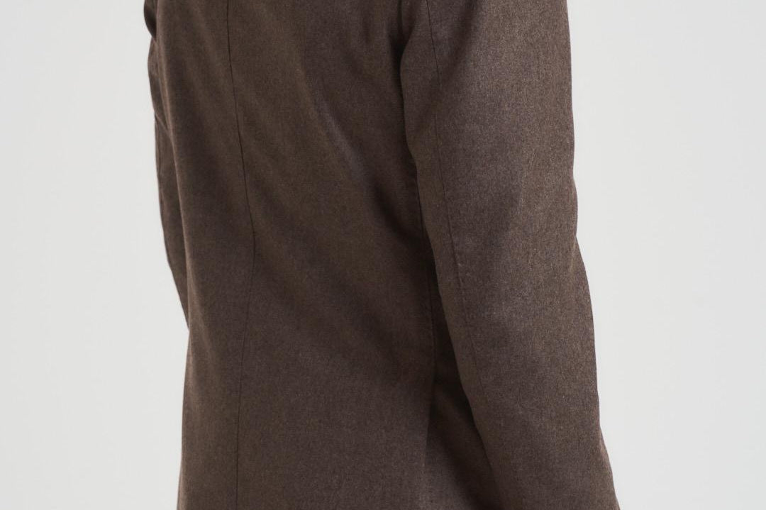 Giacca uomo doppiopetto marrone G751MF 271857F SANTANIELLO 