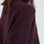 Dolcevita donna Heidi in cashmere bordeaux 202113 MAHOGANY LISA YANG 