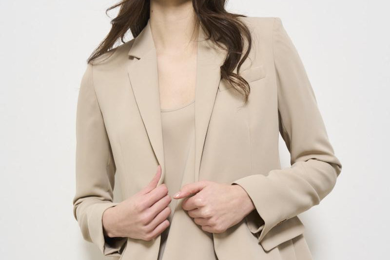 Blazer donna monopetto sabbia D420220 PANTY25003 P.a.r.o.s.h. 