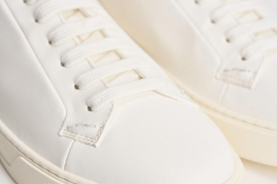 Sneakers uomo in pelle bianca 3552 PLONGEW11 DOUCAL'S 