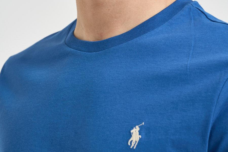 T-shirt uomo girocollo blu royal 710671438 537 RALPH LAUREN 