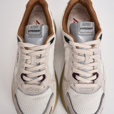 Sneakers uomo Hyperway Low in suede panna e bordeaux HYLM CI01 AUTRY 
