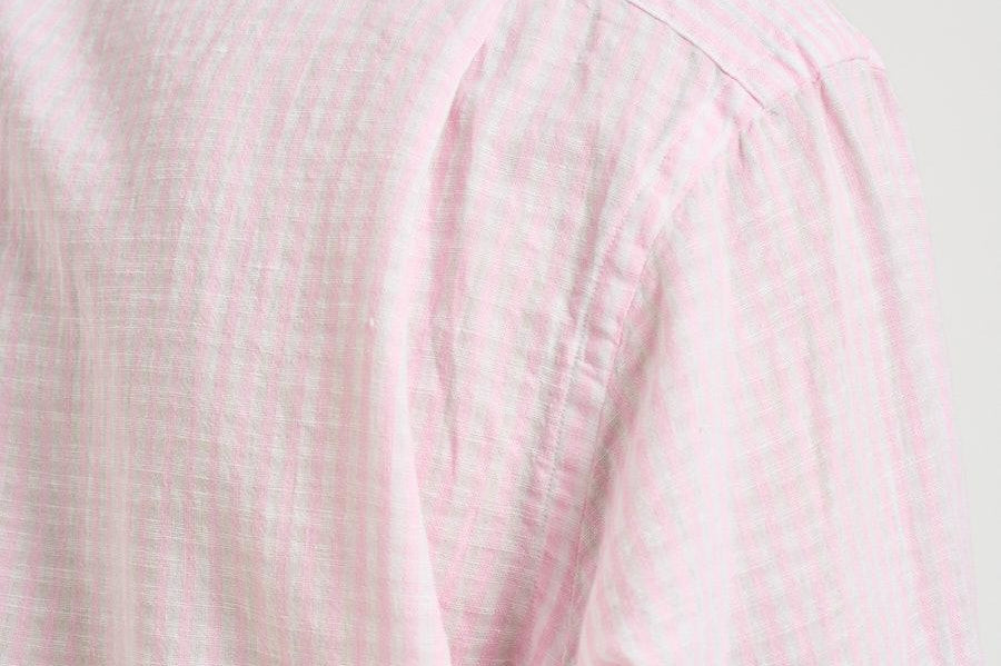 Camicia uomo rosa in misto lino e cotone 710B16700 002 RALPH LAUREN 
