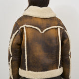 Giubbotto donna marrone vintage LESSIE 61957-907387130 STAND STUDIO 