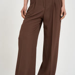 Pantalone donna palazzo marrone 173899 D8029641 INCOTEX 