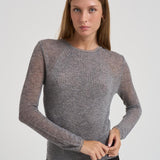 Top a coste in lurex KERRIA GREYLUREX IRO 