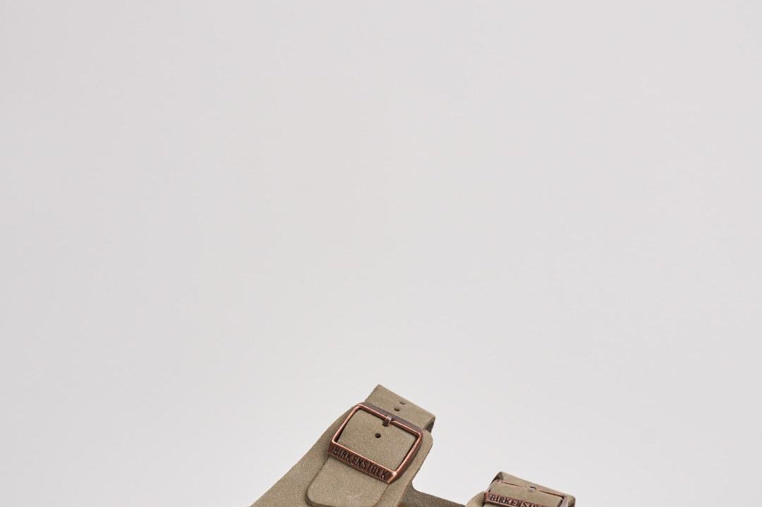 Sandalo arizona uomo in suede 951303U TAUPE BIRKENSTOCK 