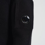 Maglione uomo girocollo a coste lunghe nero MKN015A 00668A999 CP COMPANY 
