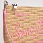 Pochette donna Parisienne Mini beige e rosa PARISIENNEMINISTRAW 00415L MC2 SAINT BARTH 