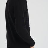 Maglia uomo girocollo con ricamo nera HERON STMORITZD00EMB MC2 SAINT BARTH 