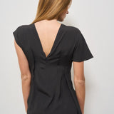 T-shirt donna girocollo nera S5SU03 Y54 SEMICOUTURE 