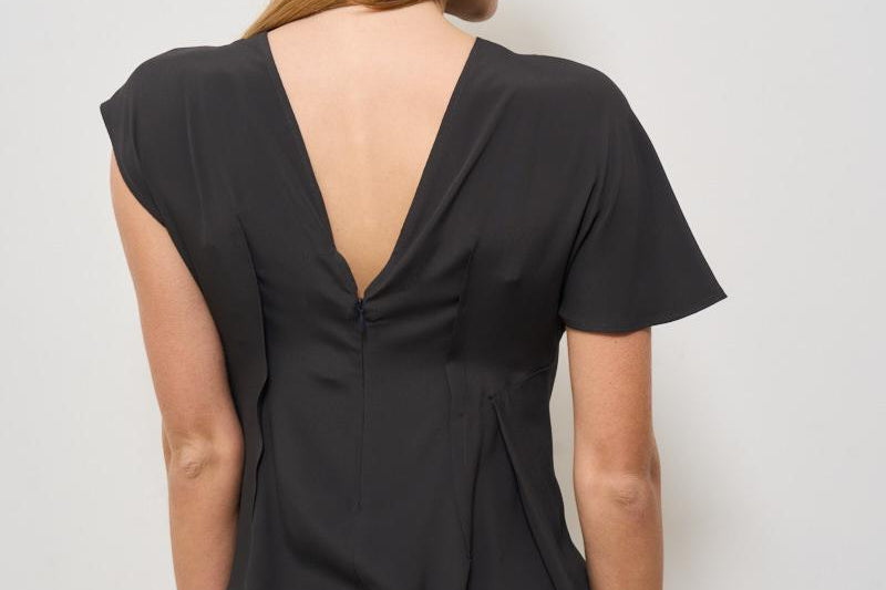 T-shirt donna girocollo nera S5SU03 Y54 SEMICOUTURE 