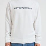 Felpa girocollo bianca 8N1MR6 1JRIZF109 EMPORIO ARMANI 