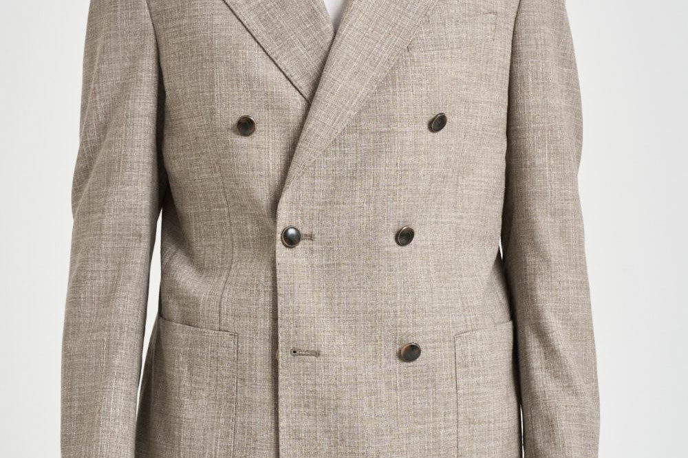 Giacca uomo doppiopetto beige 2686 623001 L.B.M. 
