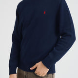 Maglia uomo in cotone blu 710810846 001 RALPH LAUREN 