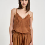 Top donna satinato coccio 14866 3075 FORTE FORTE 