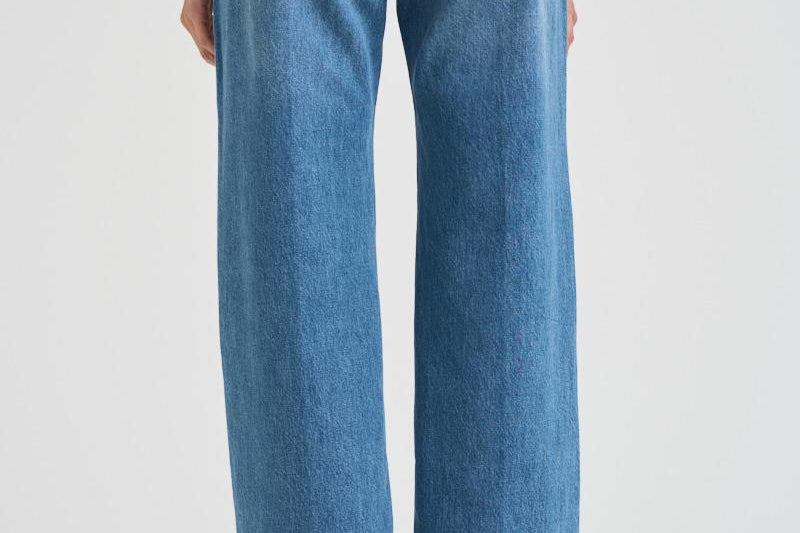 Jeans donna in cotone a gamba larga 7135 447 ANINE BING 