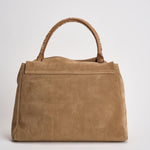 Borsa donna Sveva midi in suede beige BT2006 BISCOTTO ORCIANI 