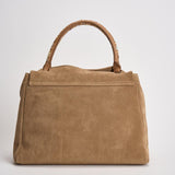 Borsa donna Sveva midi in suede beige BT2006 BISCOTTO ORCIANI 