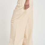 Pantalone donna wide leg crema HAYDA SOFTSEPIA IRO 