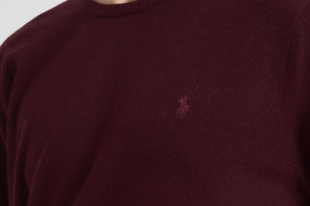 Maglia uomo girocollo bordeaux 710974148 008 RALPH LAUREN 