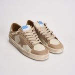 Sneakers uomo Stardan bianca e beige GMF00667 F00814015875 GOLDEN GOOSE 