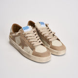 Sneakers uomo Stardan bianca e beige GMF00667 F00814015875 GOLDEN GOOSE 