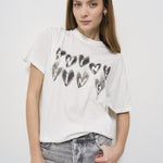 T-shirt donna bianca Cade 10465 IVY1 ANINE BING 