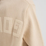 Cardigan in maglia con logo GWP00950 P00197255550 GOLDEN GOOSE 
