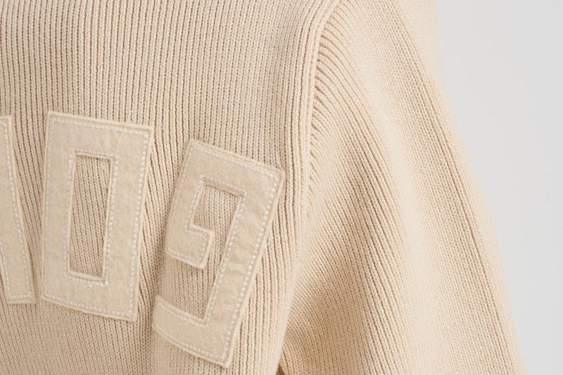 Cardigan in maglia con logo GWP00950 P00197255550 GOLDEN GOOSE 