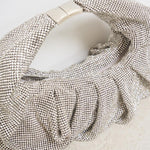Borsa donna con strass argento YENNEFER SILVER BENEDETTA BRUZZICHES 