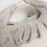 Borsa donna con strass argento YENNEFER SILVER BENEDETTA BRUZZICHES 